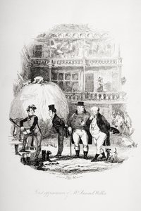 Première apparition de M. Samuel Weller, illustration de 